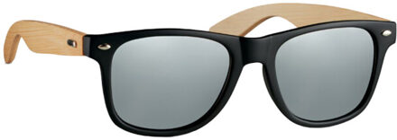 Californië touch bamboe zonnebril Zilver - One size