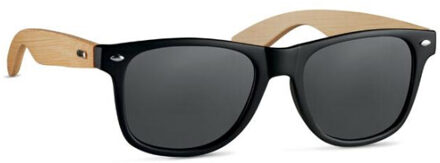 Californië touch bamboe zonnebril Zwart - One size