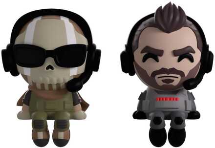 Call of Duty Vinyl Figures Ghost & Soap Monitor Buddiez 7 cm