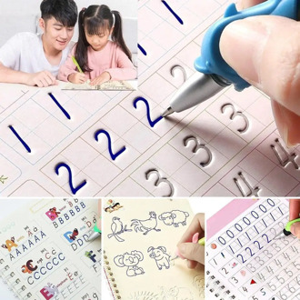 Calligraphy Reused Handwriting Copybook Set for Kid Calligraphic Letter copybook for school Writing supplies