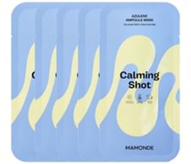 Calming Shot Azulene Ampoule Mask Bundle Set 23ml x 5 sheets