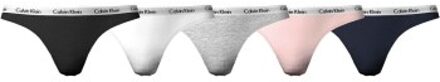 Calvin Klein 10 stuks Carousel Cotton Classic Thongs * Actie * Versch.kleure/Patroon - Large,X-Large