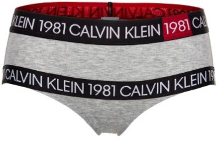 Calvin Klein 1981 Bold High Waist Hipster Grijs - X-Small
