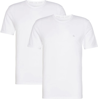 Calvin Klein 2-Pack CK Crew Neck T-Shirts Calvin Klein , White , Heren - Xl,S
