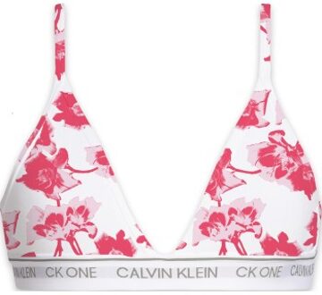 Calvin Klein 2 stuks CK One Cotton Triangle Bra * Actie * Roze,Versch.kleure/Patroon - Medium
