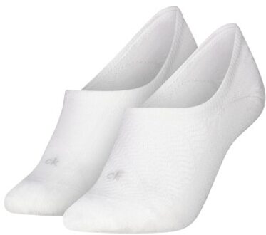 Calvin Klein 2 stuks Footie Socks Soft Lyocell Blend Zwart,Wit,Versch.kleure/Patroon,Roze - One Size