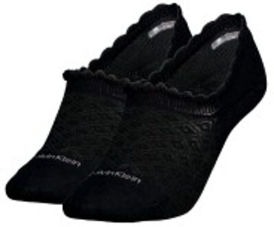Calvin Klein 2 stuks Libby Diamond No Show Sock Beige,Zwart,Wit - Strl 37/41