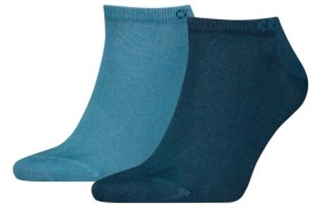 Calvin Klein 2 stuks Men Sneaker Socks Bruin,Zwart,Groen,Wit,Blauw,Grijs,Versch.kleure/Patroon,Rood - Maat 39/42,Maat 43/46