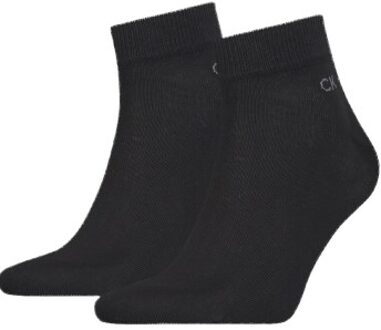 Calvin Klein 2 stuks Quarter Socks Bruin,Zwart,Wit,Blauw - Maat 39/42,Maat 43/46