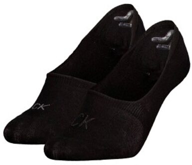 Calvin Klein 2 stuks Shiny Logo Mid Cut Footie Socks Zwart,Roze,Wit,Blauw - Maat 35/38,Maat 39/42