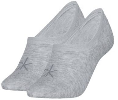Calvin Klein 2 stuks Women Invisible Footie Socks Blauw,Zwart,Grijs,Roze,Wit - Maat 35/38,Maat 39/42