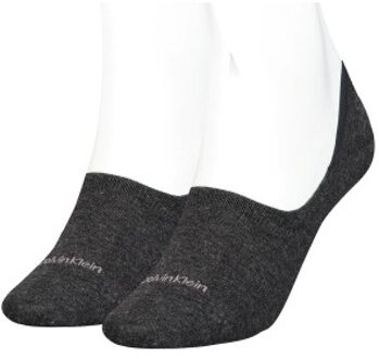 Calvin Klein 2 stuks Women Mid Cut Footie Socks Zwart,Wit,Versch.kleure/Patroon,Roze,Grijs,Blauw - Maat 35/38,Maat 39/42