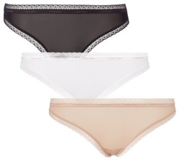 Calvin Klein 3 stuks Bottoms Up Refresh Bikinis Versch.kleure/Patroon,Roze,Blauw - X-Small,Small,Medium,Large,X-Large