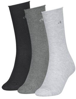 Calvin Klein 3 stuks Classic Socks For Women Zwart,Grijs,Versch.kleure/Patroon,Blauw,Roze,Wit - Maat 35/38,Maat 39/42
