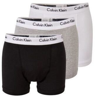 Calvin Klein 3 stuks Cotton Stretch Trunks Blauw,Geel,Zwart,Versch.kleure/Patroon,Wit,Grijs,Groen,Lila,Rood,Roze,Bruin - Small,Medium,Large,X-Large