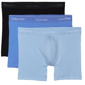Calvin Klein 3 stuks Icon Cotton Boxer Briefs Zwart,Blauw,Versch.kleure/Patroon - Small,Medium,Large,X-Large,XX-Large