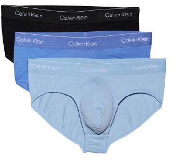 Calvin Klein 3 stuks Icon Cotton Briefs Zwart,Blauw,Versch.kleure/Patroon - Small,Medium