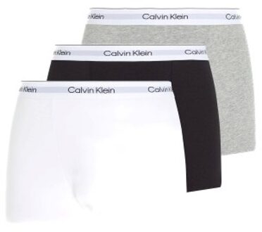 Calvin Klein 3 stuks Icon Cotton Relaxed Fit Trunks Zwart,Versch.kleure/Patroon,Wit,Blauw - Small,Medium,Large,X-Large,XX-Large,3XL,4XL