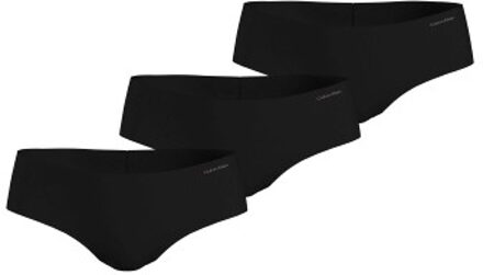 Calvin Klein 3 stuks Invisible Hipster Panties Zwart,Versch.kleure/Patroon - Medium,Large,X-Large,XX-Large,3XL