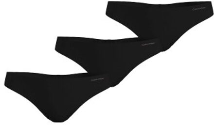 Calvin Klein 3 stuks Invisible Thong Panties Zwart,Versch.kleure/Patroon - Medium,Large,X-Large,XX-Large,3XL,XXXL