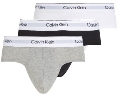 Calvin Klein 3 stuks Modern Cotton Stretch Hip Briefs Zwart,Versch.kleure/Patroon - Small,Medium,Large,X-Large