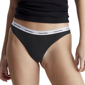 Calvin Klein 3 stuks Modern Logo Thongs Zwart,Wit,Versch.kleure/Patroon,Grijs - X-Small,Small,Medium