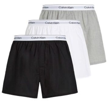 Calvin Klein 3 stuks Slim Boxers Zwart,Versch.kleure/Patroon - Medium,Large,X-Large,XX-Large,4XL