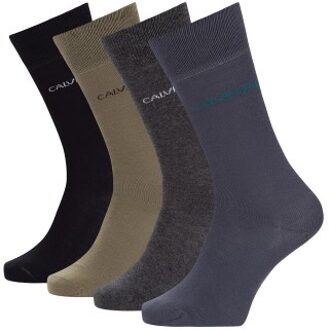 Calvin Klein 4 stuks Palmer Socks Gift Box Zwart,Blauw,Versch.kleure/Patroon - One Size