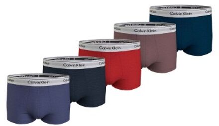 Calvin Klein 5 stuks Modern Cotton Trunks * Actie * Versch.kleure/Patroon - Small,Medium,Large,X-Large,XX-Large