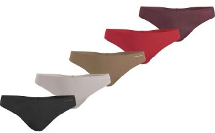 Calvin Klein 5 stuks Thongs Versch.kleure/Patroon - Medium,Large,X-Large