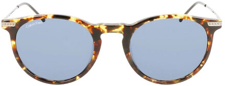 Calvin Klein Acetaat zonnebril met ronde vorm CK22528TS Dames Bruin