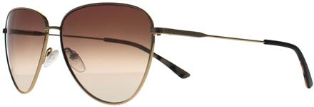 Calvin Klein Aviator Dames Goud Bruin Roze Kleurverloop CK19103SG