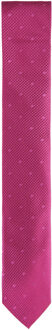 Calvin Klein Bedrukte Zijden Herenstropdas Paars