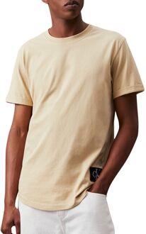 Calvin Klein Biologisch katoenen T-shirt - Groen Calvin Klein , Beige , Heren - L