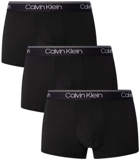 Calvin Klein boxers Trunk microfiber 3-pack zwart - L