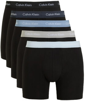 Calvin Klein Boxershort long 5-pack zwart - M