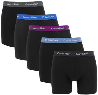 Calvin Klein Boxershort long 5-pack zwart - XL