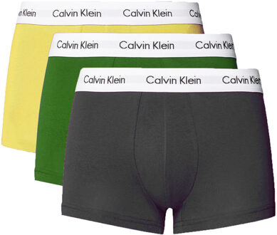 Calvin Klein Boxershorts 3-pack geel-groen-grijs - L