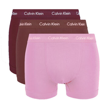 Calvin Klein Boxershorts 3-pack roze-rood - L
