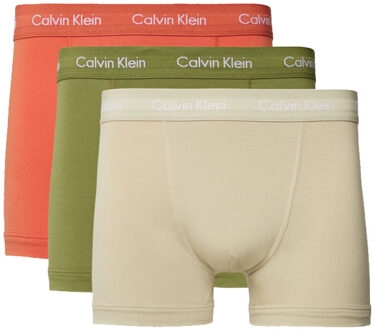 Calvin Klein Boxershorts 3-pack trunk Groen - M