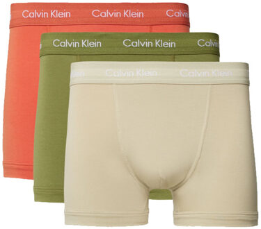 Calvin Klein Boxershorts 3-pack trunk Groen - S