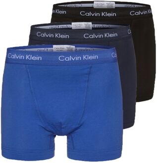 Calvin Klein Boxershorts - Heren - 3-pack - Blauw/Zwart/Navy - Maat L