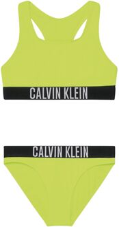Calvin Klein Bralette Bikini Meisjes groen - zwart - wit - 140-152