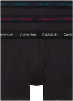 Calvin Klein Brief Boxershorts Heren (3-pack) zwart - roze - blauw - lichtgrijs - XL