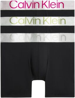 Calvin Klein Brief Boxershorts Heren (3-pack) zwart - zilver - roze - groen - L