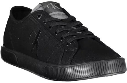 Calvin Klein Canvas Sneakers Lowtop Stijl Zwart - EU 44