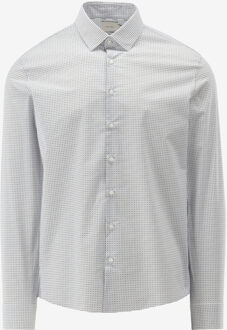 Calvin Klein Casual Shirt POPLIN MICRO PRINT S wit - 39;40;41