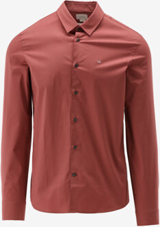 Calvin Klein Casual Shirt POPLIN STRETCH SLIM rood