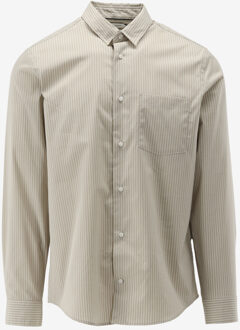 Calvin Klein Casual Shirt POPLIN STRETCH STRIP, PC7 beige - S;M