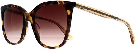 Calvin Klein Cat Eye Dames Donker Schildpad Donkerbruin Kleurverloop CK23500S - One Size